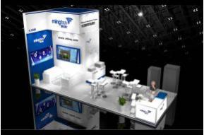 浙江浙大鸣泉展台模型