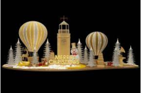 热气球圣诞美陈设计