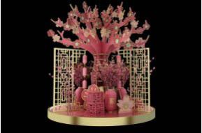 樱花树春节美陈