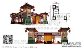 糖酒会小角楼模型图片