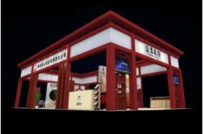 泾渭伏茶展台模图片