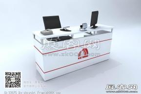 接待台3D模型免费下载