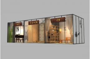 澳门茶博会升级摊位模型图片