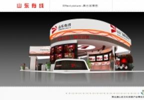 山东有线展台模型