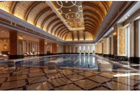 欧式游泳池模型图片