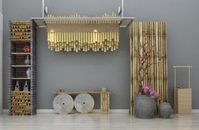 中式竹子装饰品摆件