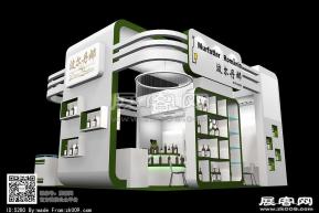 糖酒会波尔丹娜展台模型图片