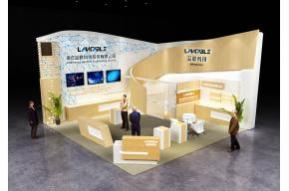 浙江蓝联展台模型图片