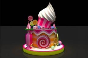 冰淇淋dp点美陈3D模型