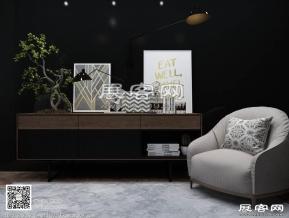 现代柜子3D模型免费下载