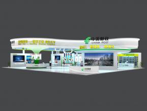 中国邮政展台模型