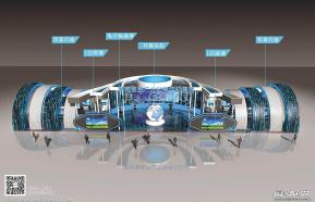 湖南信息产业展台模型图片