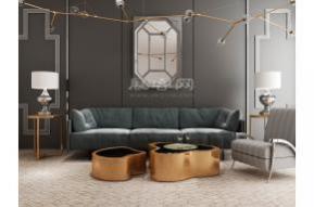 现代茶几沙发组合