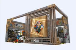 清妙美发展台模型图片