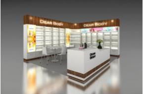 美容展柜3D模型图片