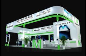 摩西尔电子展台展览设计会展模型