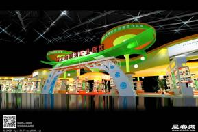 河北种猪畜牧展台模型图片