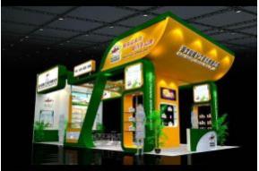 仙隆化工展台3D模型图片