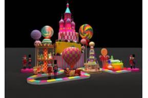 缤纷棒棒糖圣诞美陈