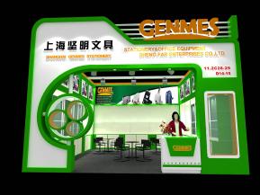 上海坚明文具展览模型