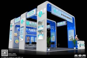 特宝生物展台模型图片