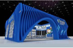 山东同大展台3D模型图片