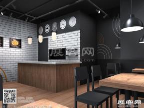 轻奢馅饼店装修设计