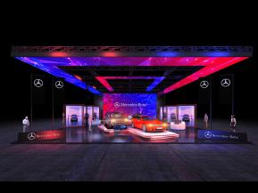 奔驰展览模型