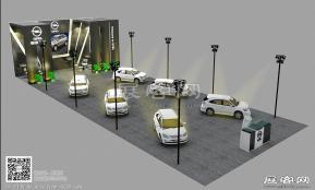 德国讴宝车展台模型图片