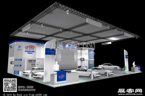 力帆汽车展台模型图片