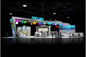美菱家博会展览模型图片