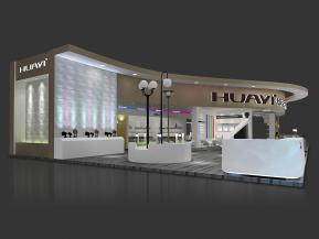 华艺照明展台模型