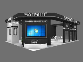 三索纱窗展览模型