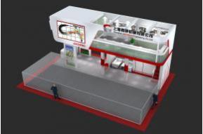 嘉峥机械展台模型图片