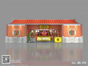 泉利堂展台闽南风古建筑