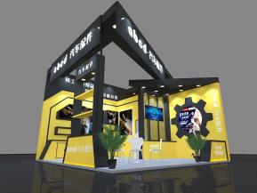 abcd汽车配件展台模型