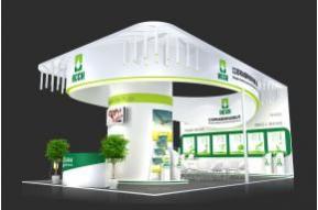 恒瑞展台模型图片