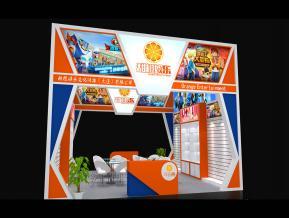 甜橙玩具展设计展览模型