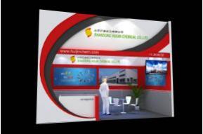 汇金化工展览模型图片