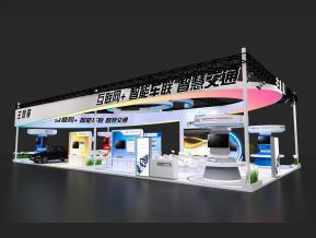 互联网+智能车联轨道交通展3D模型