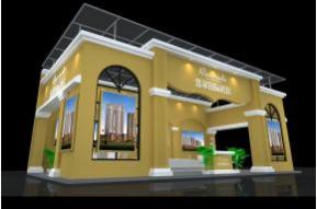 翡翠国际房交会二期展台设计模型图片