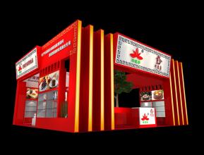 济莲香展台3D模型