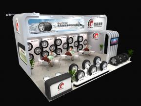 奥晟通泰轮胎展览展示展台模型