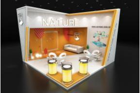 NATURE开放式斜切展台