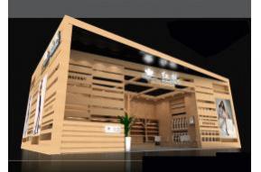 红枫展台模型图片