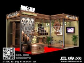 红酒展台模型图片