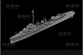 战舰3D模型