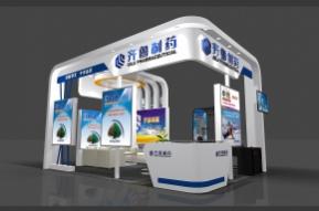 齐鲁制药展览模型图片