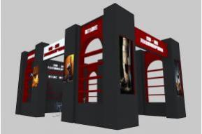 重力酒庄展览模型图片