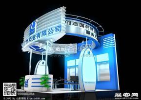 龙都药业展览模型图片